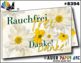 Tischaufsteller Margeriten Nicht Rauchen