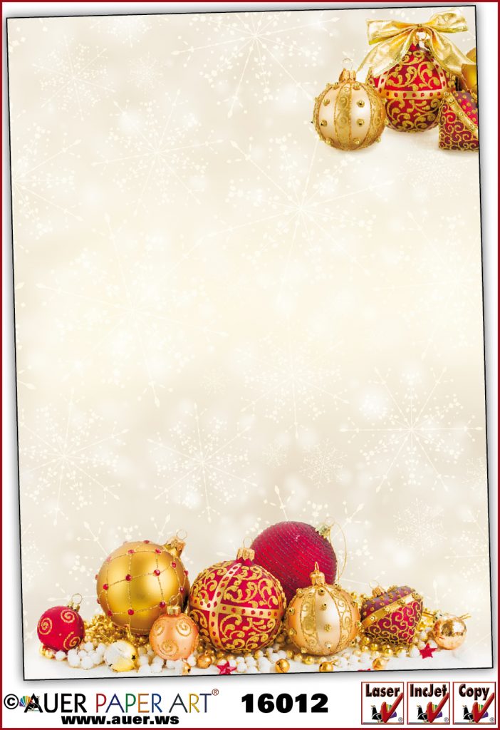Weihnachtsbriefpapier Set – 20 Blatt DIN A4 Motivpapier, Für Drucker & Handbeschriftung