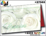 27502 Tischaufsteller RESERVIERT Rote und Weisse Rosen